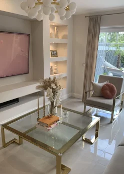 Online KARE Design Ława Gold Rush 120x120 cm złota - KARE