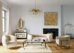 Online KARE Design Ława Gold Rush 120x120 cm złota - KARE