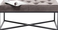 Sale KARE Design Ławka Crossover 90x40 cm szara - KARE