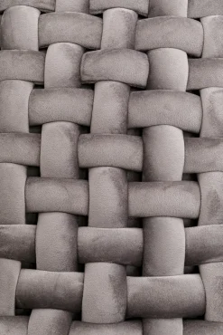 Hot KARE Design Ławka do przedpokoju w kolorze szarym nogi czarne stalowe 128 cm - KARE