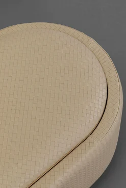 Outlet KARE Design Ławka do przedpokoju ze schowkiem beżowa PU 100 cm - KARE