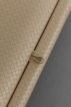 Outlet KARE Design Ławka do przedpokoju ze schowkiem beżowa PU 100 cm - KARE