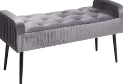 Outlet KARE Design Ławka Lofty 103x55 cm szara - KARE