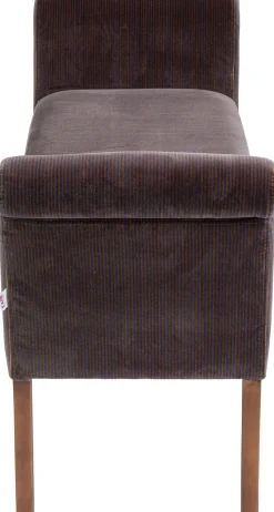Online KARE Design Ławka Motley Velvet 107x62 cm brązowa - KARE