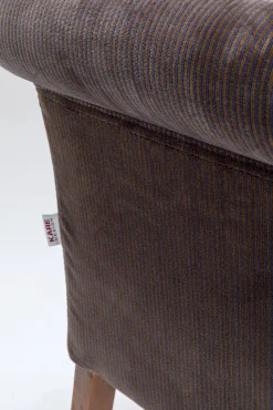 Online KARE Design Ławka Motley Velvet 107x62 cm brązowa - KARE