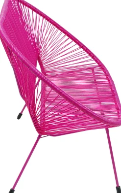 Online KARE Design Ławka ogrodowa różowa żyłkowa 121 cm - KARE