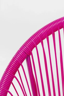 Online KARE Design Ławka ogrodowa różowa żyłkowa 121 cm - KARE