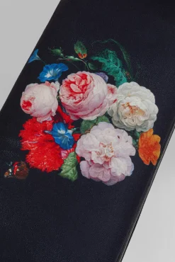 Outlet KARE Design Ławka Wing Blossom 100x54 cm czarna - KARE