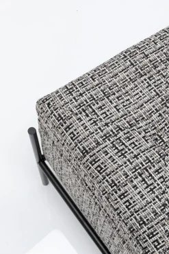 Online KARE Design Ławka ze schowkiem Buttons Storage 120x43 cm czarno-biała - KARE