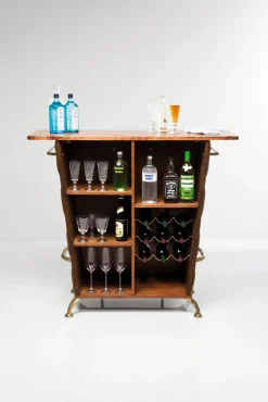 Sale KARE Design Barek Lady Rock 120x104 cm brązowy - KARE