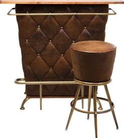 Sale KARE Design Barek Lady Rock 120x104 cm brązowy - KARE