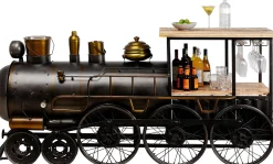 Online KARE Design Barek loft z akcesoriami do drinków lokomotywa parowa stal i drewno 225x105 cm - KARE