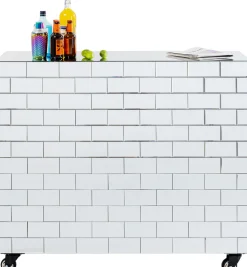 New KARE Design Barek lustrzany na kółkach glamour 105x120 cm - KARE