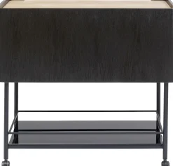 Outlet KARE Design Barek na kółkach Milano 97x93 cm ciemnobrązowy - KARE