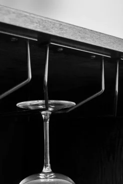 Fashion KARE Design Barek z blatem czarno-złoty front stal nierdzewna 120x105 cm - KARE