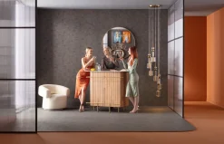 Online KARE Design Barek z blatem drewno mango i marmur 120x110 cm - KARE