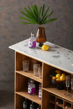 Online KARE Design Barek z blatem drewno mango i marmur 120x110 cm - KARE