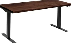 Best KARE Design Biurko Harmony 160x80 cm akacja brązowe - nogi czarne - KARE