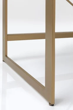 Outlet KARE Design Biurko lustrzane z szufladami glamour nogi złote 120x50 cm - KARE