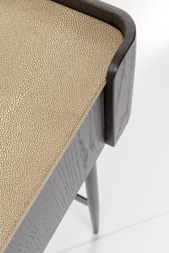 Clearance KARE Design Biurko Milano 140x58 cm ciemnobrązowe z kremowym blatem - KARE