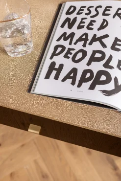 Clearance KARE Design Biurko Milano 140x58 cm ciemnobrązowe z kremowym blatem - KARE