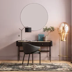 Clearance KARE Design Biurko Milano 140x58 cm ciemnobrązowe z kremowym blatem - KARE