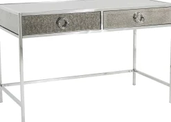 Fashion KARE Design Biurko Moonscape 120x60 cm srebrne - KARE