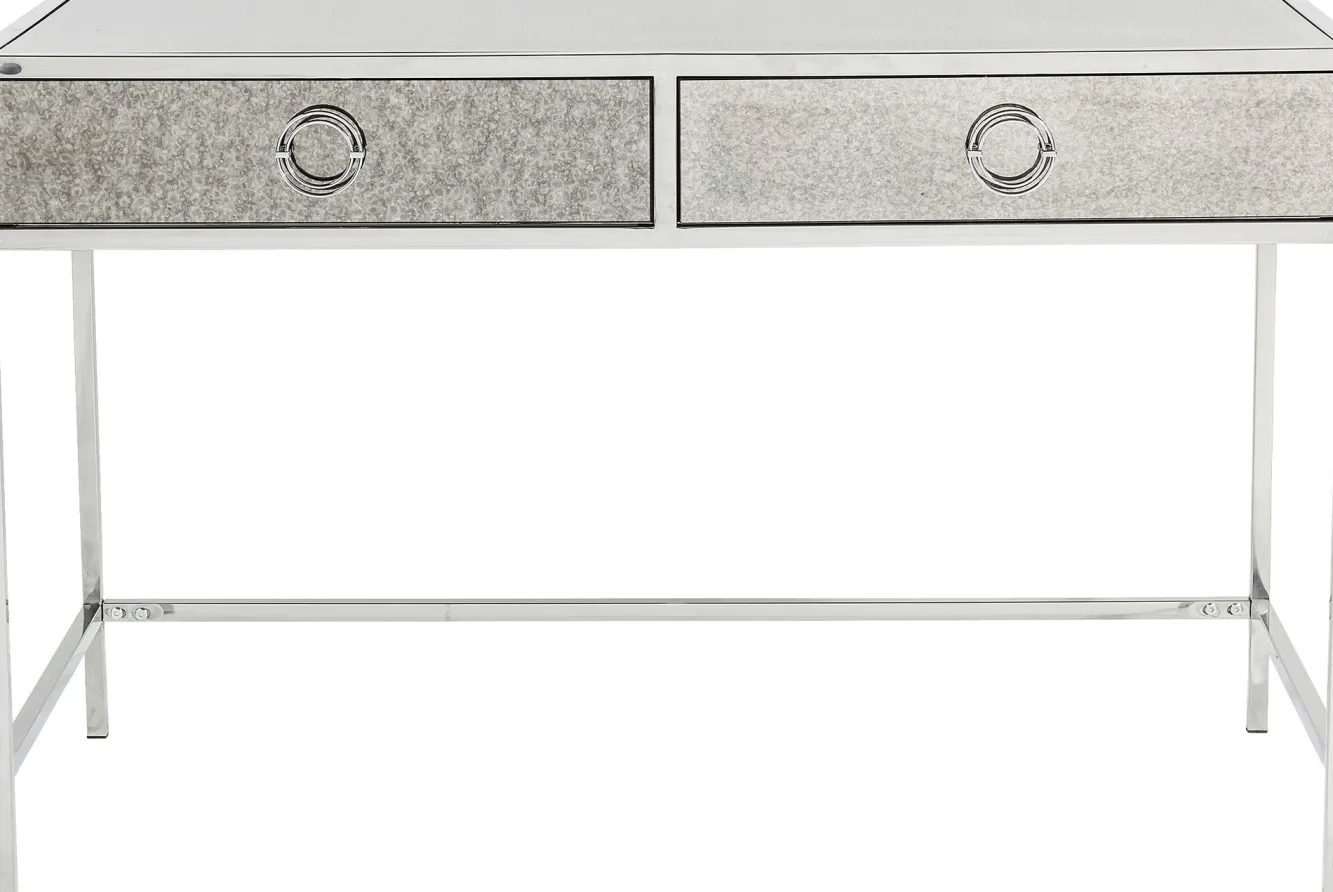 Fashion KARE Design Biurko Moonscape 120x60 cm srebrne - KARE