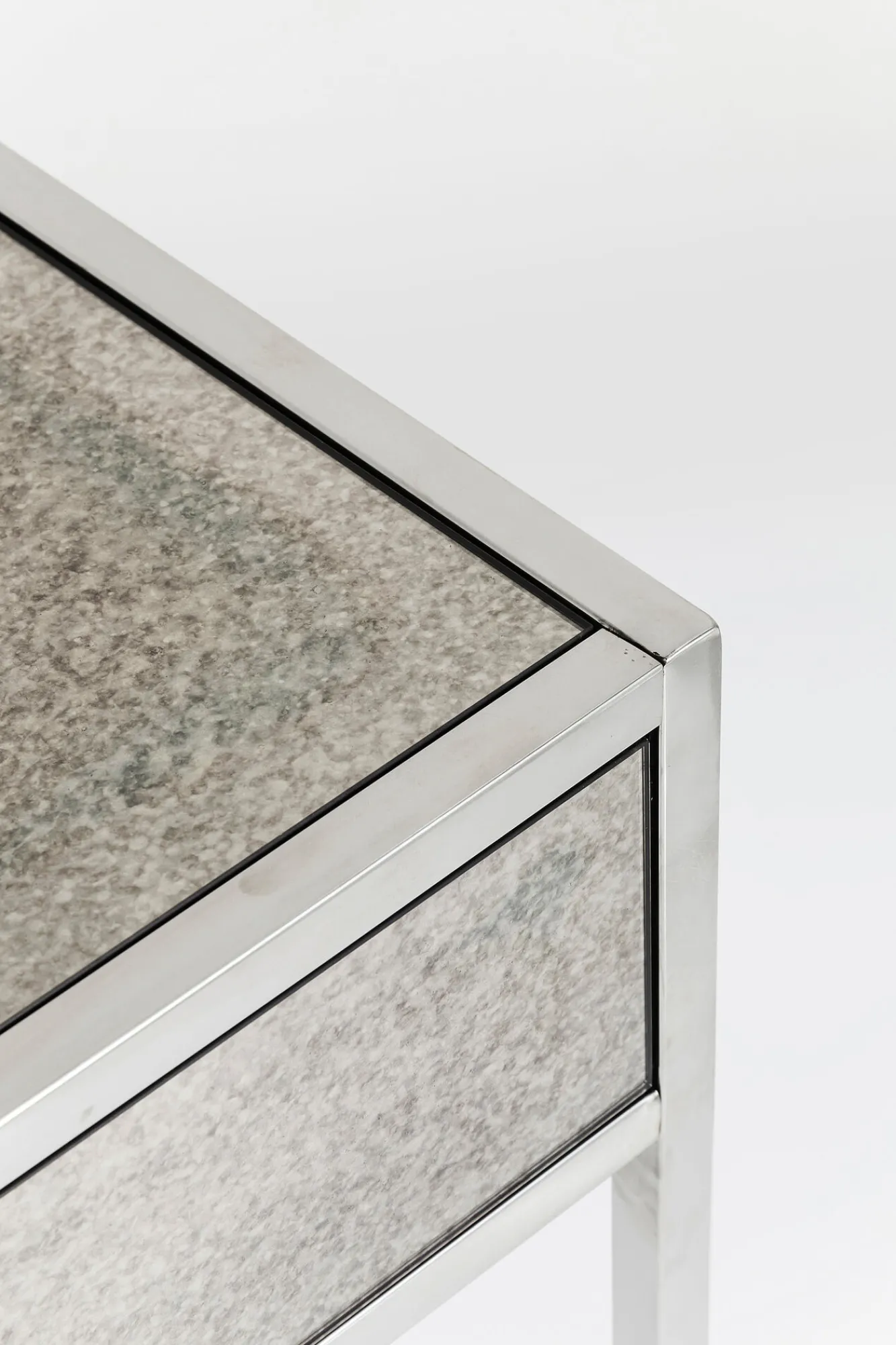 Fashion KARE Design Biurko Moonscape 120x60 cm srebrne - KARE