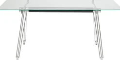 New KARE Design Biurko Officia 160x80 cm transparentne blat szklany - KARE