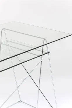 Fashion KARE Design Biurko Polar 135x65 cm transparentne blat 8 mm - KARE