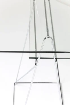 Fashion KARE Design Biurko Polar 135x65 cm transparentne blat 8 mm - KARE