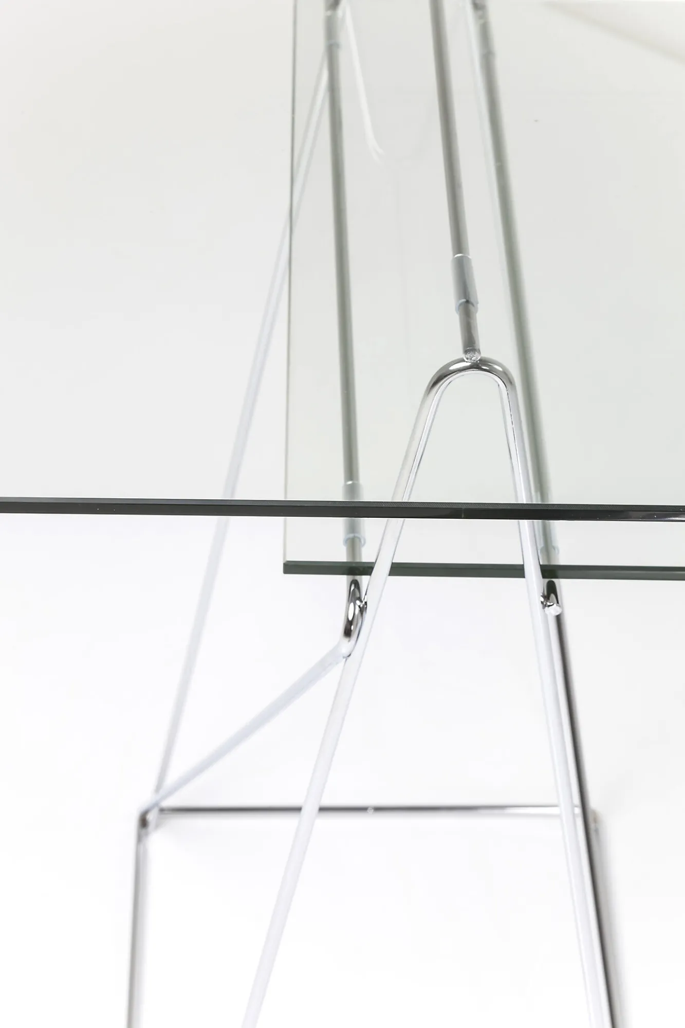 Fashion KARE Design Biurko Polar 135x65 cm transparentne blat 8 mm - KARE