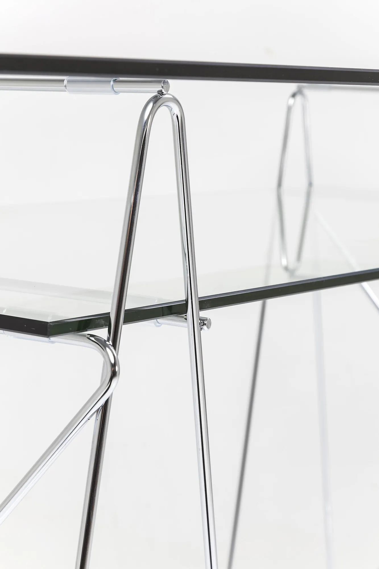 Fashion KARE Design Biurko Polar 135x65 cm transparentne blat 8 mm - KARE