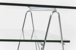 Fashion KARE Design Biurko Polar 135x65 cm transparentne blat 8 mm - KARE