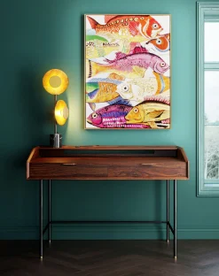 Fashion KARE Design Biurko Ravello 118x70 cm sheesham brązowe - KARE