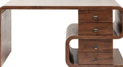 Best KARE Design Biurko Soft Snake 150x70 cm orzechowe - KARE