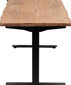 Clearance KARE Design Biurko z elek. regulacją wysokości Harmony 180x90 cm akacja - nogi czarne - KARE