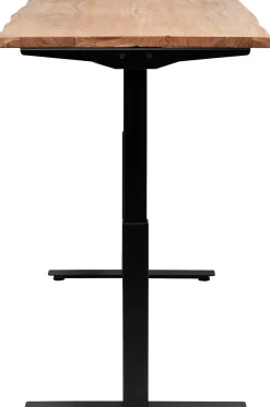 Clearance KARE Design Biurko z elek. regulacją wysokości Harmony 180x90 cm akacja - nogi czarne - KARE