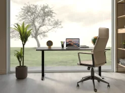 Fashion KARE Design Biurko z elek. regulacją wysokości Smart 140x60 cm czarne - KARE