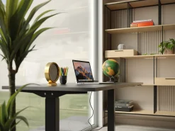 Fashion KARE Design Biurko z elek. regulacją wysokości Smart 140x60 cm czarne - KARE