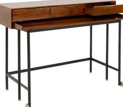 Fashion KARE Design Biurko z wysuwanym blatem Ravello 120x83 cm mango brązowe - KARE
