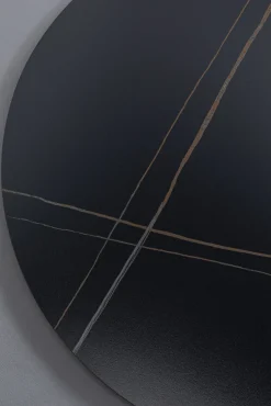 Best KARE Design Blat ceramiczny okrągły w kolorze czarnym Ø90 cm - KARE