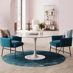 Outlet KARE Design Blat Invitation Ø120 cm biały - KARE