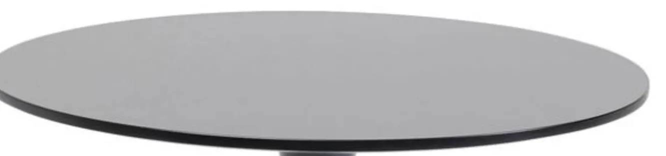 Hot KARE Design Blat okrągły czarny MDF Ø110 cm - KARE