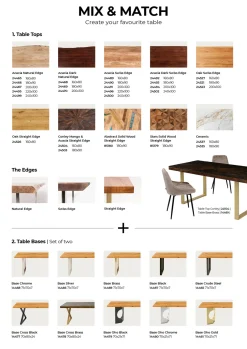 Online KARE Design Blat z drewna akacjowego ciemnobrązowy asymetryczny 160x80 cm - KARE