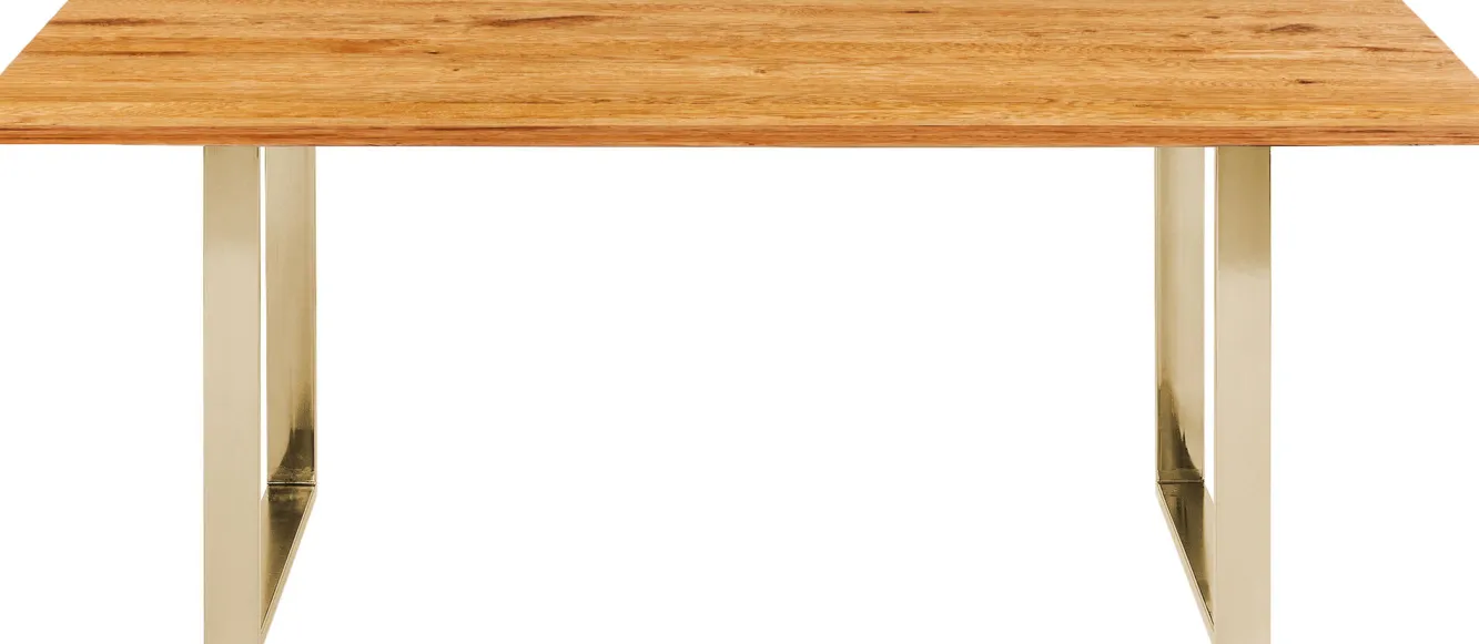 Hot KARE Design Blat z drewna dębowego olejowany prostokątny krawędź zaokrąglona 160x80 cm - KARE