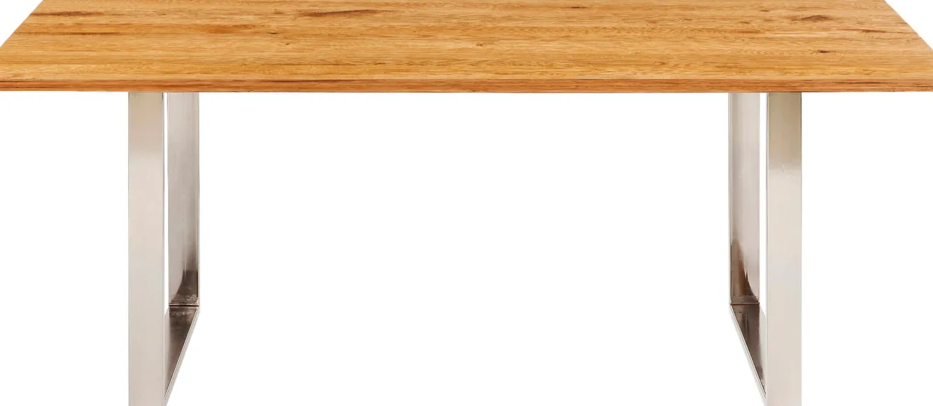 Hot KARE Design Blat z drewna dębowego olejowany prostokątny krawędź zaokrąglona 160x80 cm - KARE