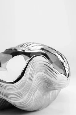 Fashion KARE Design Cooler Shell 44x38 cm srebrny - KARE