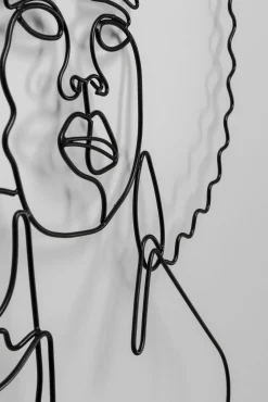 Best KARE Design Dekoracja ścienna African Woman 50x57 cm czarna - KARE